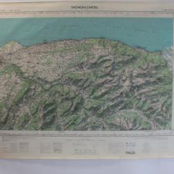 Ancienne Carte IGN Orcières 1/50000 type 1922