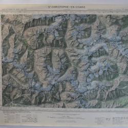 Ancienne Carte IGN Albertville 1/50000 type 1922