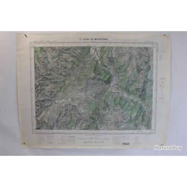Ancienne Carte IGN St Jean de Maurienne 1/50000 type 1922