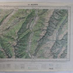 Ancienne Carte IGN La Rochette 1/50000 type 1922
