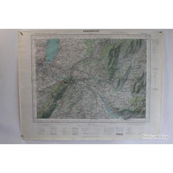 Ancienne Carte IGN Chamb�ry 1/50000 type 1922