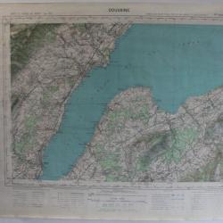 Ancienne Carte IGN Douvaine 1/50000 type 1922