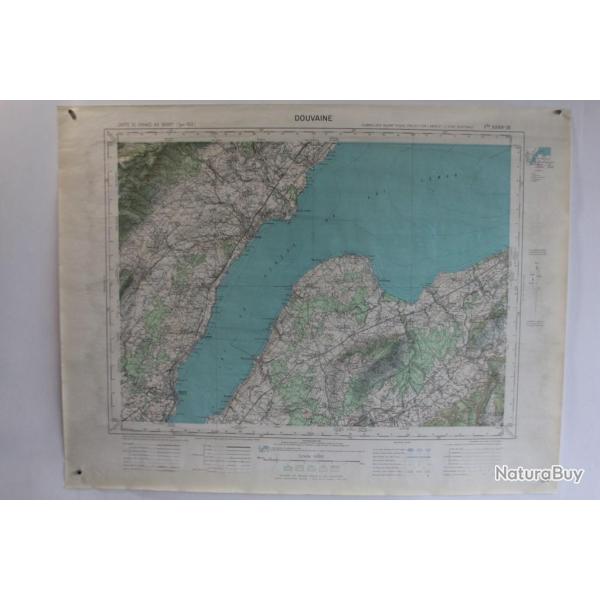 Ancienne Carte IGN Douvaine 1/50000 type 1922