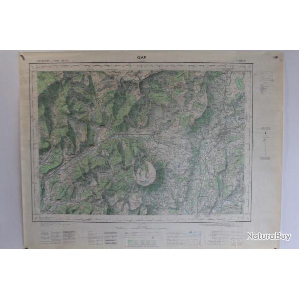 Ancienne Carte IGN Gap 1/50000 type 1922