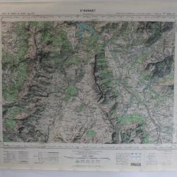 Ancienne Carte IGN St Bonnet 1/50000 type 1922