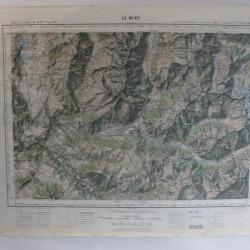 Ancienne Carte IGN La Mure 1/50000 type 1922