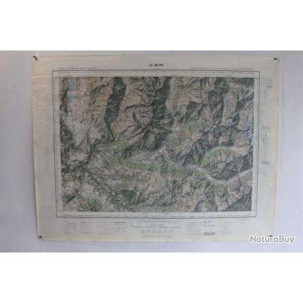 Ancienne Carte IGN La Mure 1/50000 type 1922