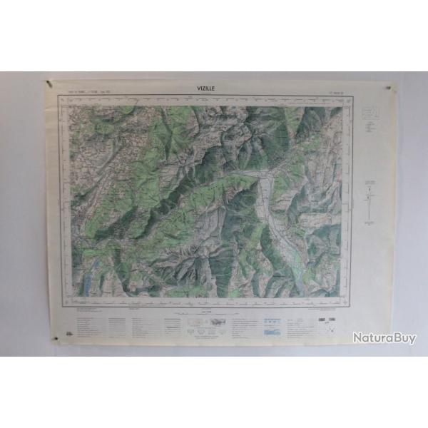 Ancienne Carte IGN Vizille 1/50000 type 1922