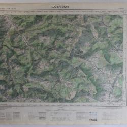 Ancienne Carte IGN Luc-en-Diois 1/50000 type 1922