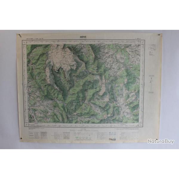 Ancienne Carte IGN Mens 1/50000 type 1922