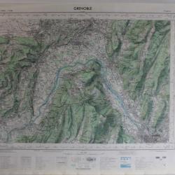 Ancienne Carte IGN Grenoble 1/50000 type 1922