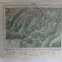 Ancienne Carte IGN Voiron 1/50000 type 1922