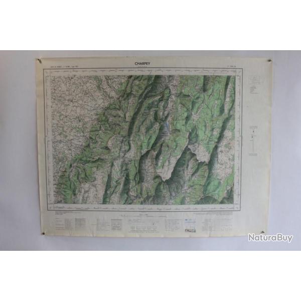 Ancienne Carte IGN Charpey 1/50000 type 1922