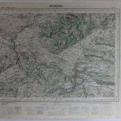 Ancienne Carte IGN Bourgoin 1/50000 type 1922