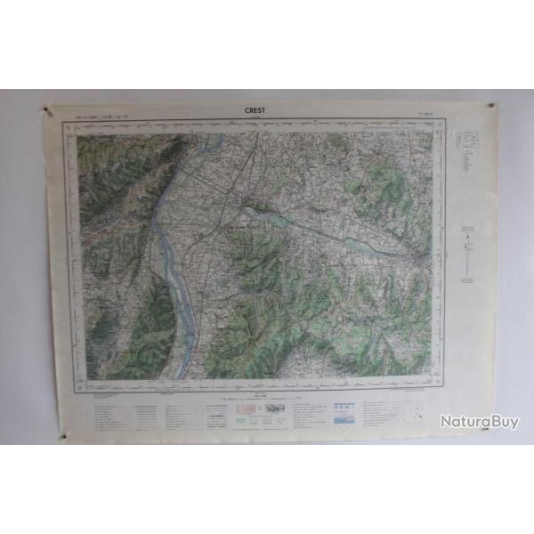 Ancienne Carte IGN Crest 1/50000 type 1922