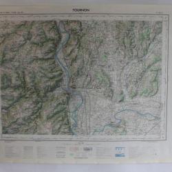 Ancienne Carte IGN Tournon 1/50000 type 1922