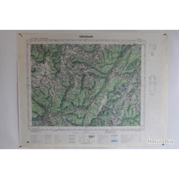 Ancienne Carte IGN G�rardmer 1/50000 type 1922