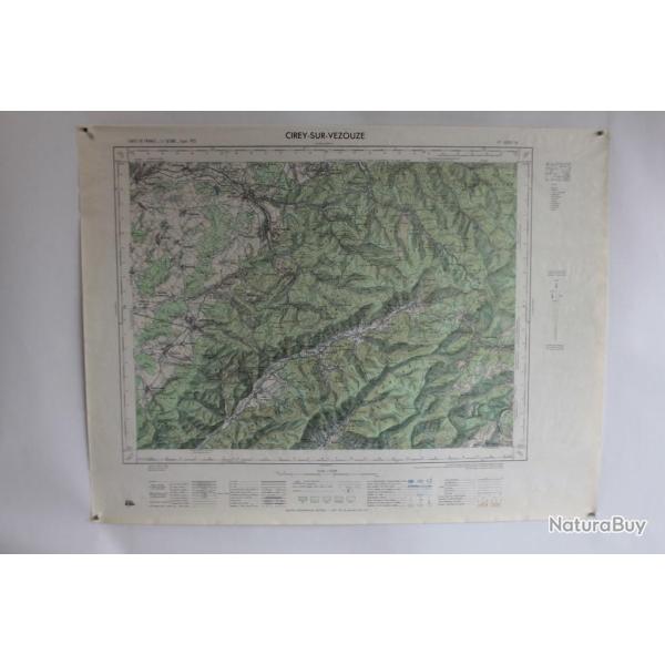 Ancienne Carte IGN Cirey-sur-Vezouve 1/50000 type 1922