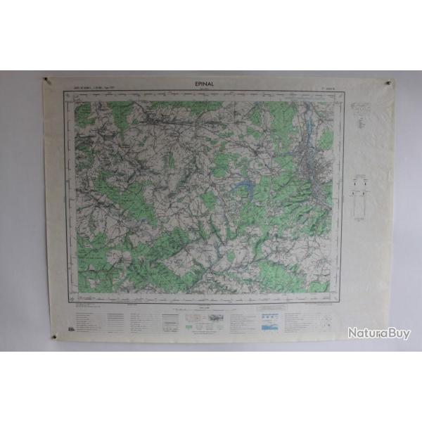 Ancienne Carte IGN Epinal 1/50000 type 1922