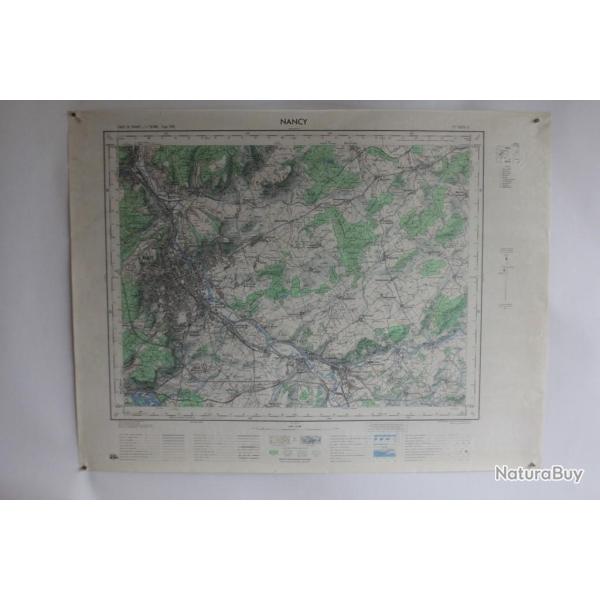 Ancienne Carte IGN Nancy 1/50000 type 1922