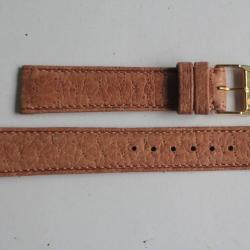 Bracelet montre Kaufmann Peccari marron 18 mm + boucle