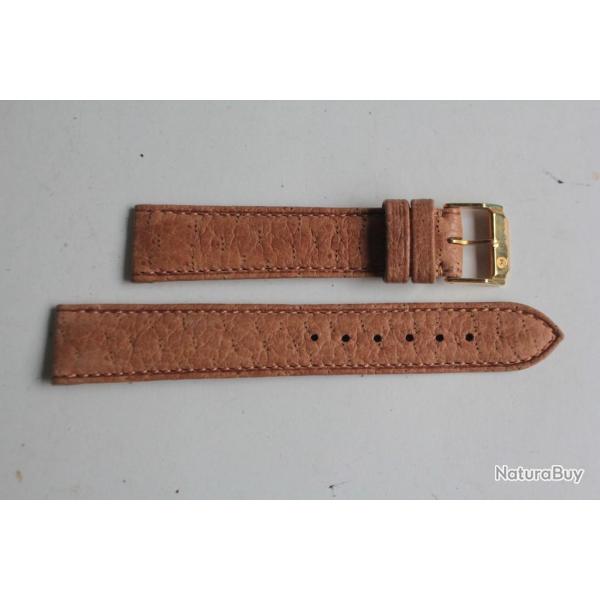 Bracelet montre Kaufmann Peccari marron 18 mm + boucle