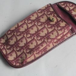 CHRISTIAN DIOR Étui à lunettes toile monogramme vintage