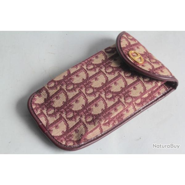 CHRISTIAN DIOR tui  lunettes toile monogramme vintage