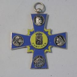 Médaille Concours canin Teckel Champion Kampioen Pays-Bas Chiens