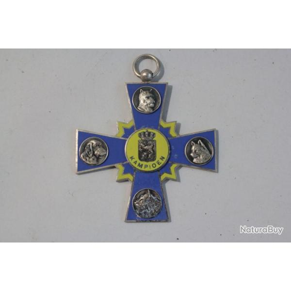 M�daille Concours canin Teckel Champion Kampioen Pays-Bas Chiens