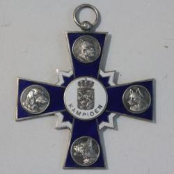 Médaille Concours canin Teckel Champion Kampioen Pays-Bas Chiens