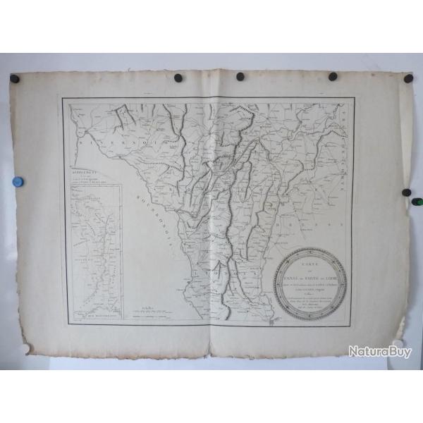 Carte du Canal de Sane et Loire