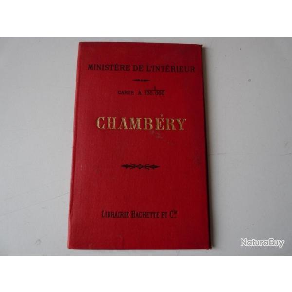 Carte 1/10000 Chambry 1895 Savoie