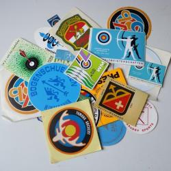 Lot d'autocollants (26) Tir à l'arc