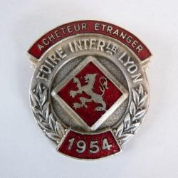 Médaille D'acheteur étranger Foire de Lyon 1954 A.Augis