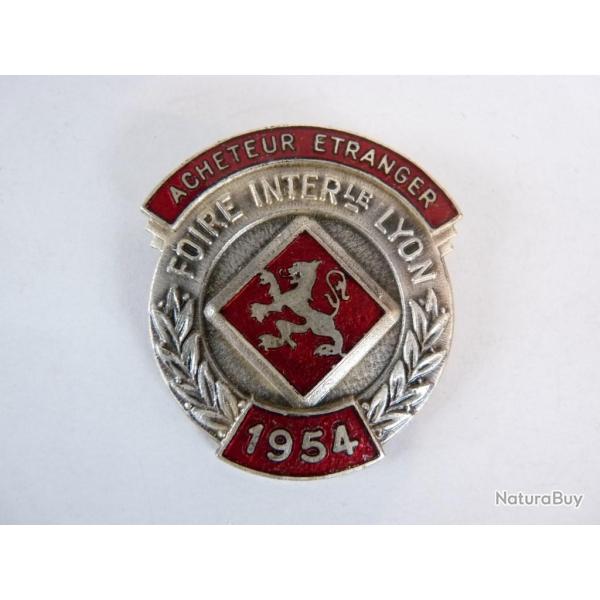 Mdaille D'acheteur tranger Foire de Lyon 1954 A.Augis