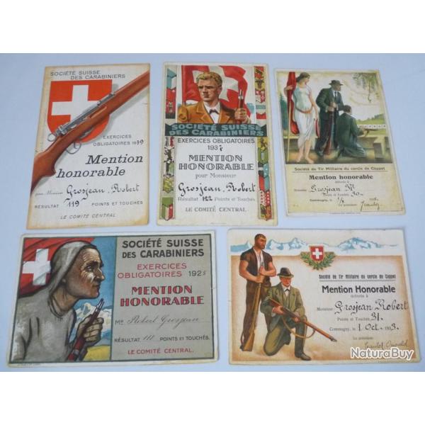 Mention honorable de tir (5) militaria