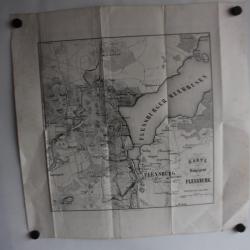 Carte de la région de Flensburg 1848