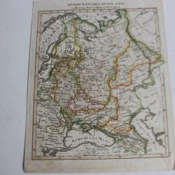 Carte géographique les îles britanniques 1836