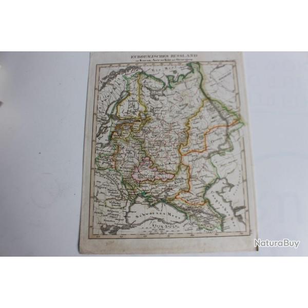 Carte g�ographique les �les britanniques 1836