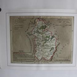 Carte géographique département Jura Brion 1792