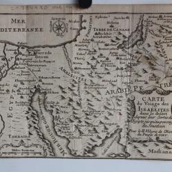 Carte géographique du Voïage des Israélites Égypte