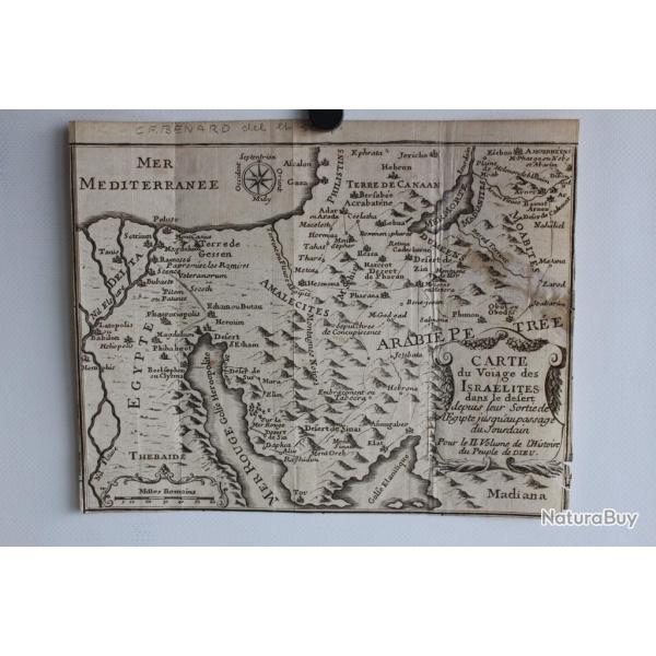 Carte gographique du Voage des Isralites gypte