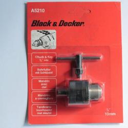 Mandrin avec clef 10 mm Black & Decker A5210