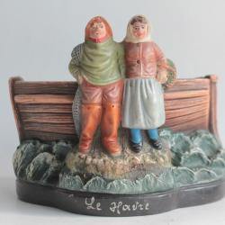 Pêcheur terre cuite petit vase l'Isle Adam n°1993 Le havre