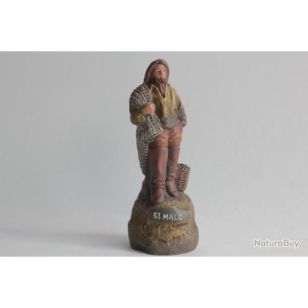 Pcheur terre cuite l'Isle Adam n22 St Malo