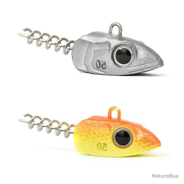 T�te plomb�e XORUS Ultimate eel screw Orange 80g