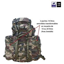 Sac &agrave; dos Intervention avec sursac - 100 L Cam CE