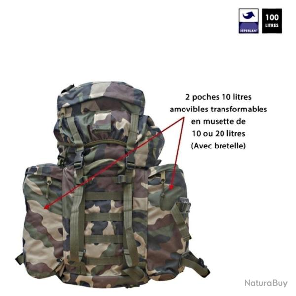 Sac � dos Intervention avec sursac - 100 L Cam CE