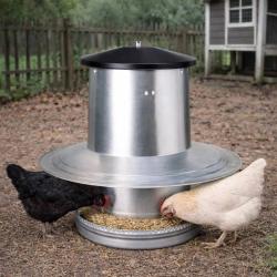 Anti-pluie pour mangeoire volaille galvanis&eacute;e 18kg